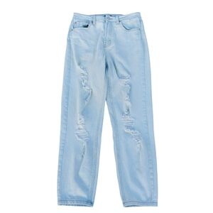 Wild Fable Highest Rise Mom Jeans | Blue Denim | Size 4 / Distressed